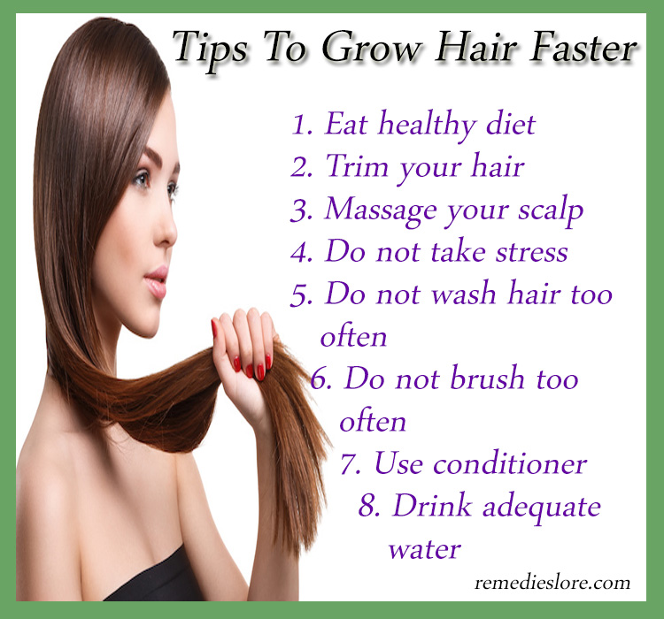 How To Make Your Hair Grow Faster - Remedies Lore
